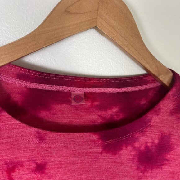 Lululemon Athletic Lab Wool Blend Long Sleeve Shirt Tie Dye Pink Men’s Size M - Picture 8 of 8